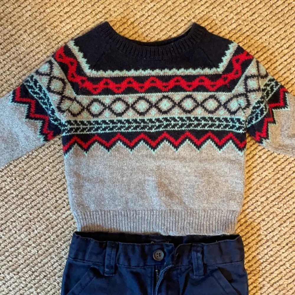 Oshkosh sweater and dressy pants set
